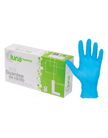 GUANTES DE NITRILO AZUL SIN...